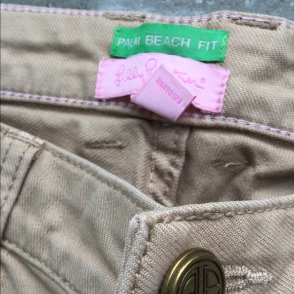 Lilly Pulitzer Sesame Palm Beach Jeans Garment Dye Pants NWT - Picture 3 of 4